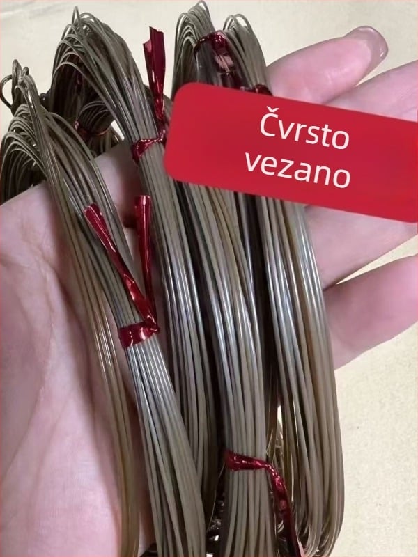 Veliki vanjski ručno pleteni najlonski ribolovni konac, boja trava
