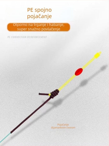 Set najlona za ribolov velikih karpa, potpuno sastavljen glavni najlon s ojačanim najlonom