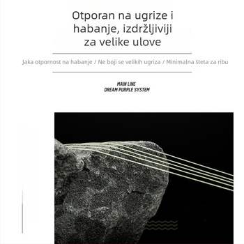 Glavna ribolovna najlonska linija - Najlon visoke čvrstoće, otporna na habanje i ugrize, za mamce i klizne plovke