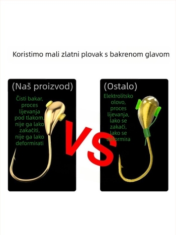 Seven-Star plivački set za crucian carp — kompletna glavna linija s velikim vidljivim plovnim perlama