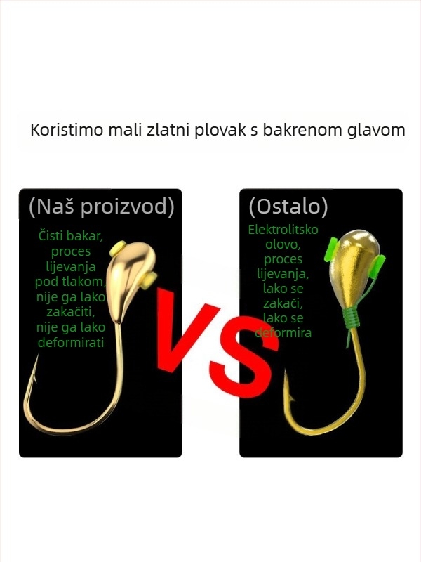 Seven-Star plivački set za crucian carp — kompletna glavna linija s velikim vidljivim plovnim perlama