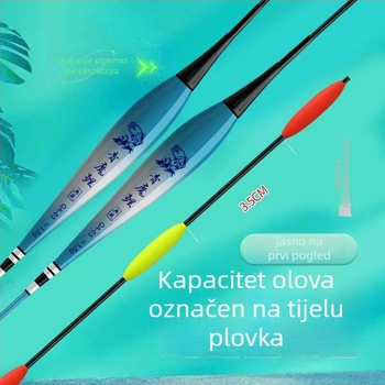 Velika LED plutajući plutač za noćni ribolov s baterijom – elektronički svjetleći plutač