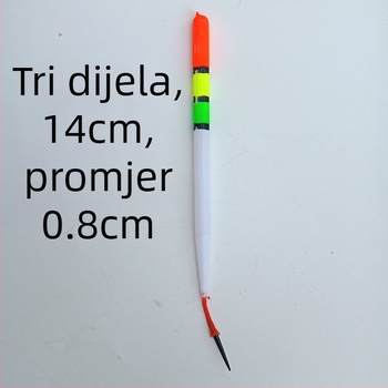 Plastični ribolovni plovak, grub, tradicionalan s velikom okruglom glavom, noćno svjetlo