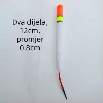 Plastični ribolovni plovak, grub, tradicionalan s velikom okruglom glavom, noćno svjetlo