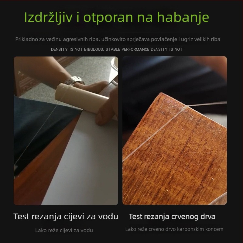 Yukui karbonska linija za ribolov, visoke čvrstoće za morski ribolov i ribolov na umjetne mamce