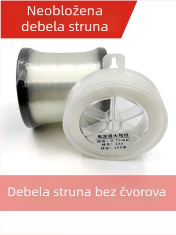 Fighting najlonska linija bez čvorova, bez premaz, za velike ribe, izuzetno jaka, paket od 10
