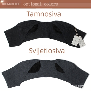 Vunena toplinska navlaka za rame, pleteni, unisex, jesen–zima