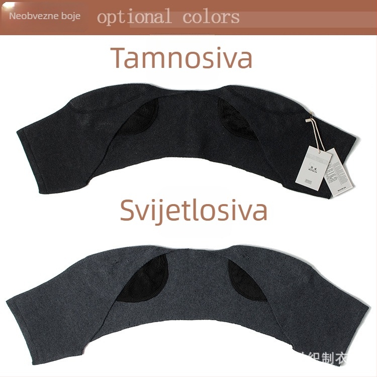 Vunena toplinska navlaka za rame, pleteni, unisex, jesen–zima