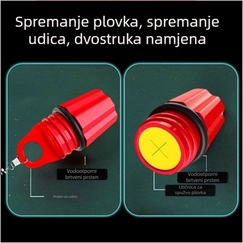 Sklopiva cilindrična kutija za ribolovne plovke
