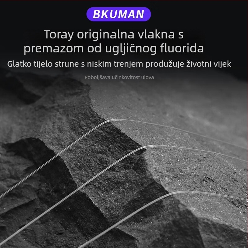BKUMAN Glavna najlonska linija za ribolov, visoke čvrstoće, izuzetno mekana, otporna na trošenje i na ugriz