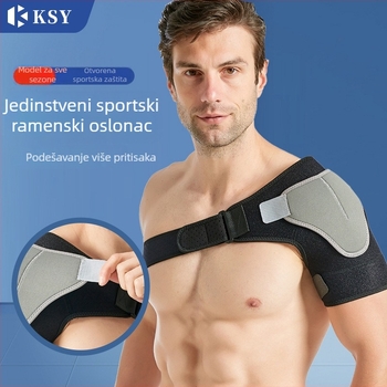 Fitness rameni pojas s podrškom prsa, zaštitna kompresijska narukvica za rame za odbojku, univerzalna veličina