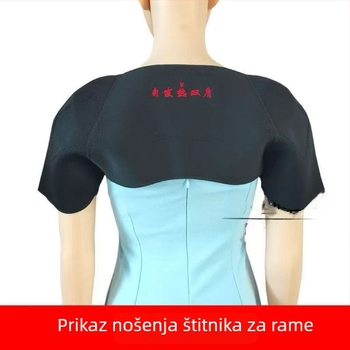Turmalinski ramenski štitnik s magnetskom terapijom, unisex, ublažava bolove u vratu i ramenima, za jesen i zimu