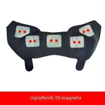 Turmalinski ramenski štitnik s magnetskom terapijom, unisex, ublažava bolove u vratu i ramenima, za jesen i zimu