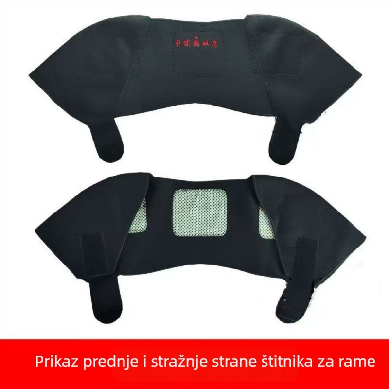 Turmalinski ramenski štitnik s magnetskom terapijom, unisex, ublažava bolove u vratu i ramenima, za jesen i zimu