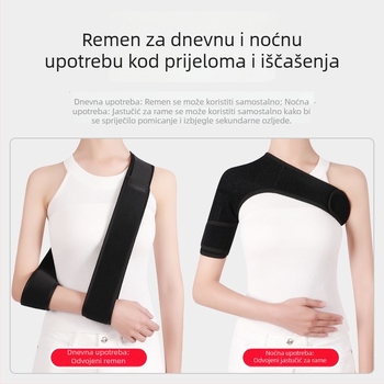 Podrška za rame za fiksaciju ramenskog i vratnog zgloba, rehabilitacijska oprema nakon moždanog udara i hemiplegije, podizna i fiksacijska traka za iščašenje ramena