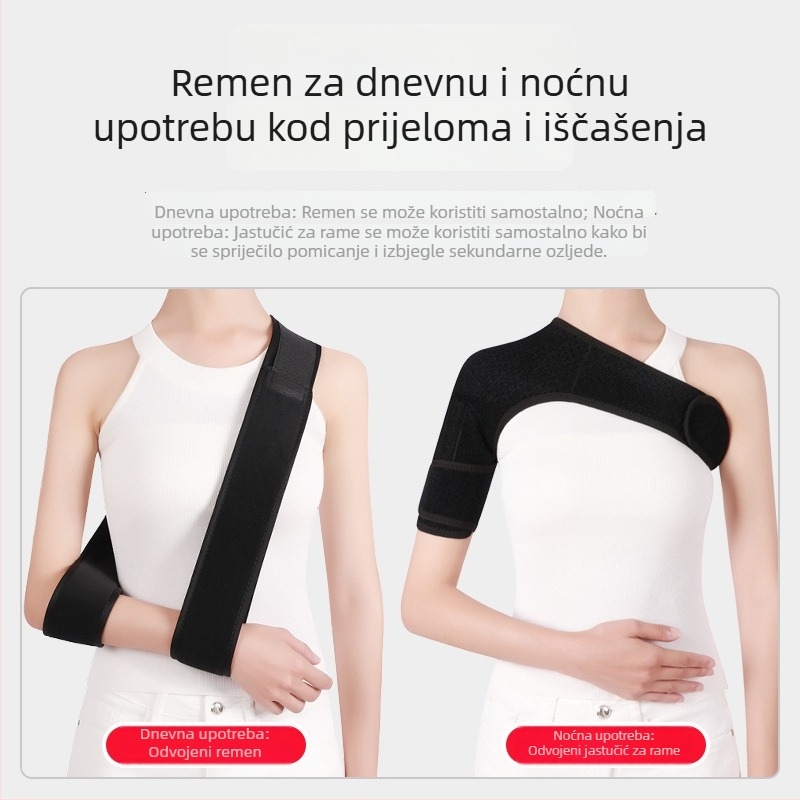 Podrška za rame za fiksaciju ramenskog i vratnog zgloba, rehabilitacijska oprema nakon moždanog udara i hemiplegije, podizna i fiksacijska traka za iščašenje ramena