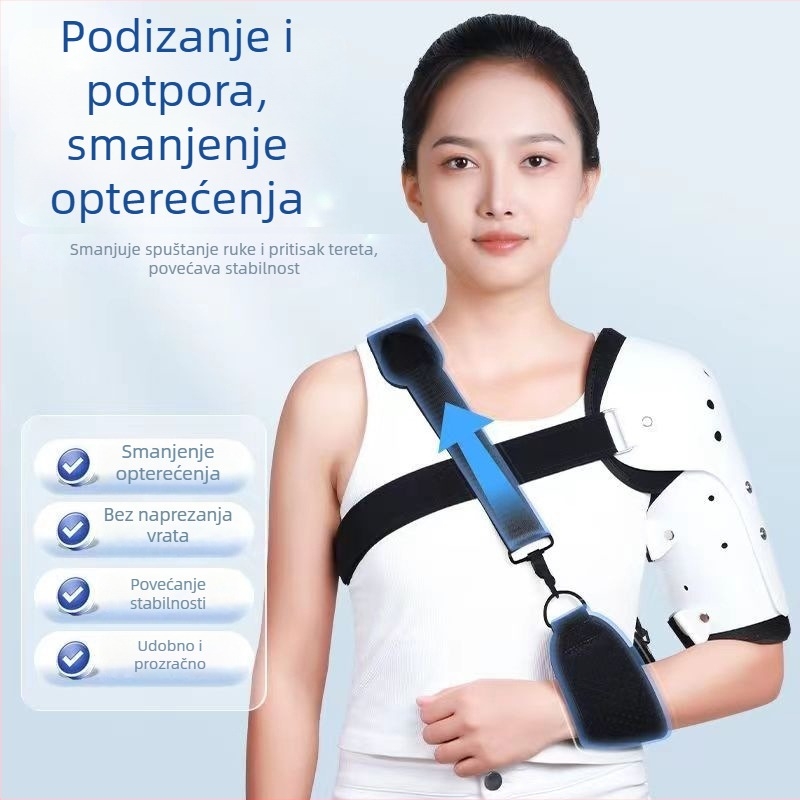 Podesivi ramenski pojas s jastukom za rame, lijeva i desna fiksna traka te nosač za abdukciju ramena
