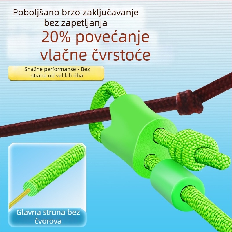 Nova premium set glavne najlonske ribarske linije bez čvorova, otporna na habanje, ojačana