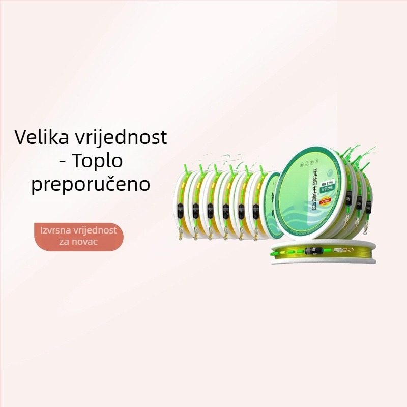 Nova premium set glavne najlonske ribarske linije bez čvorova, otporna na habanje, ojačana