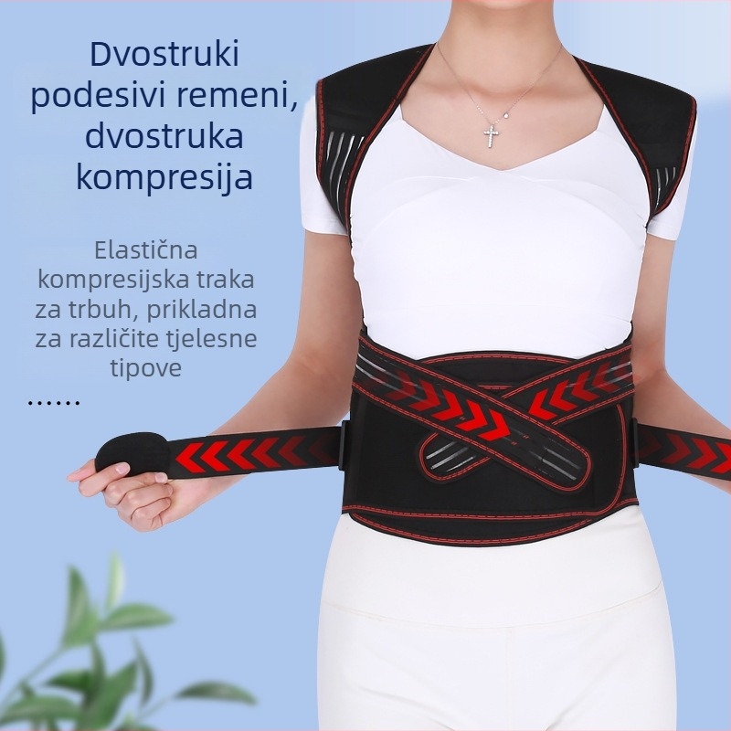 Samozagrijavajuće jastučiće za ramena s turmalinom – vest za leđa za odrasle