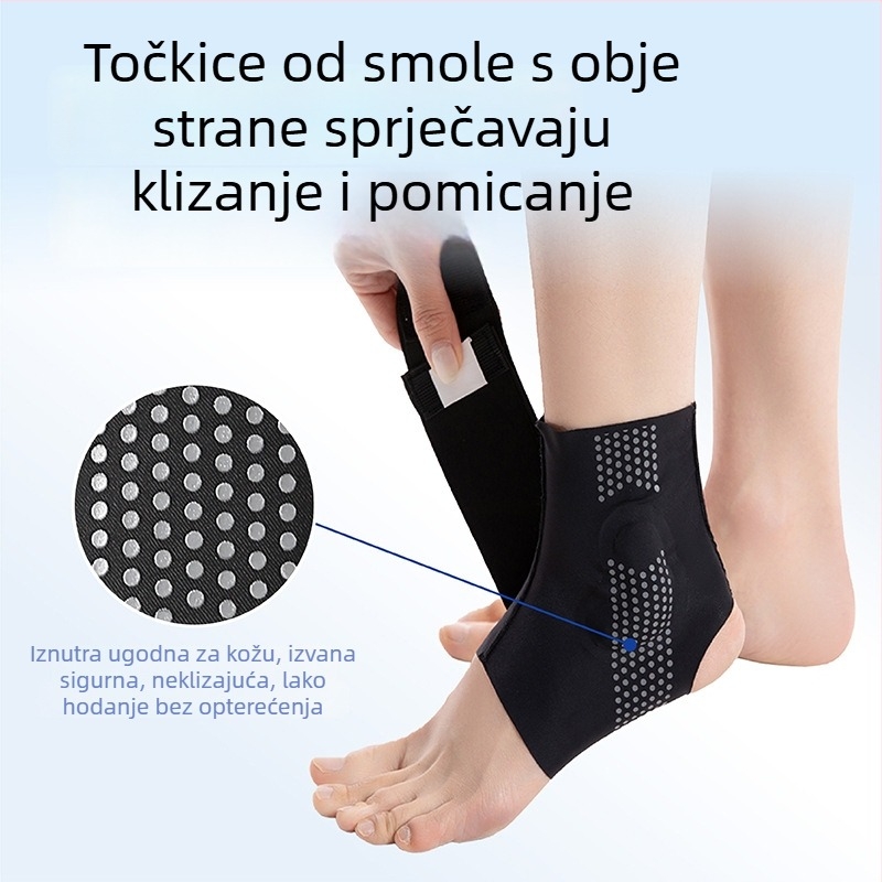 Ultra-tanki gležni zaštitnik za trčanje, nježan prema koži i prozračan, zaštita od uganuća uz traku i kompresiju