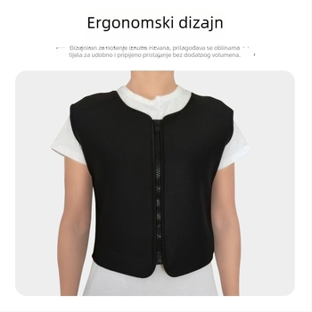 Vesta za zaštitu ramena sa samouzagrevanjem i turmalinskom magnetskom terapijom, bez rukava