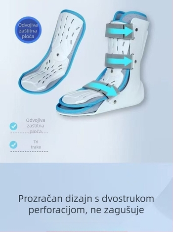 Ortaza za gležanj s potporom za stopalo, zaštitna oprema, duga i kratka verzija