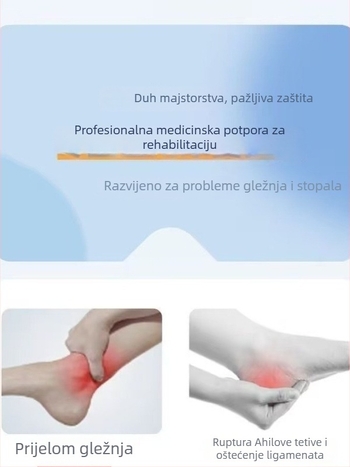 Ortaza za gležanj s potporom za stopalo, zaštitna oprema, duga i kratka verzija