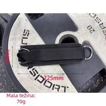 Set za trening gležnja i nogu s trakama i elastičnom trakom za bokove i stražnjicu