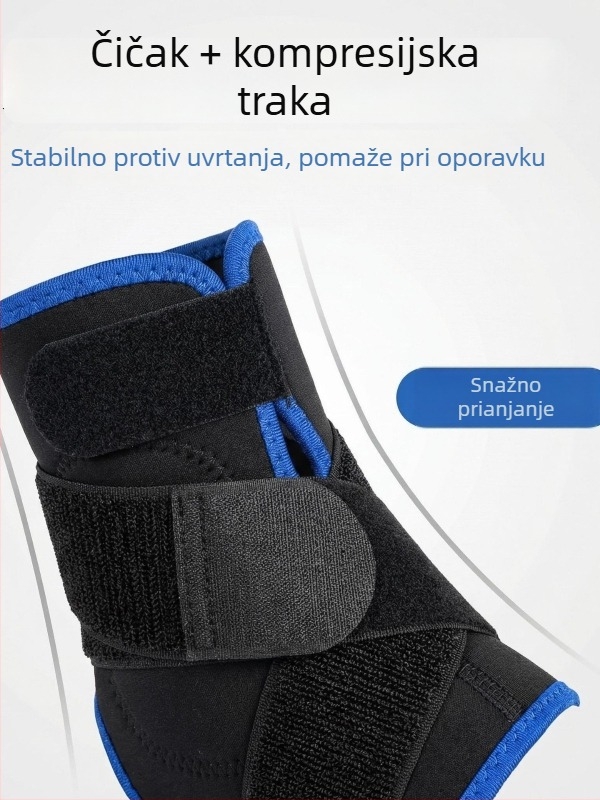 Kompresijski štitnik gležnja od neoprenske tkanine – sportska zaštita za košarku i trčanje, unisex