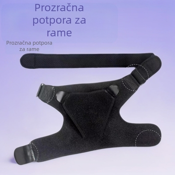 Prozračni prilagodljivi zaštitnik ramena za jedno rame, za muškarce i žene, sportska zaštita ramena