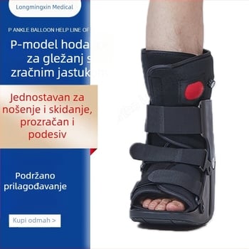 P-tip potpora za hodanje s zračnim jastučićem za gležanj i fiksacijom Ahilove tetive te rehabilitacijska obuća