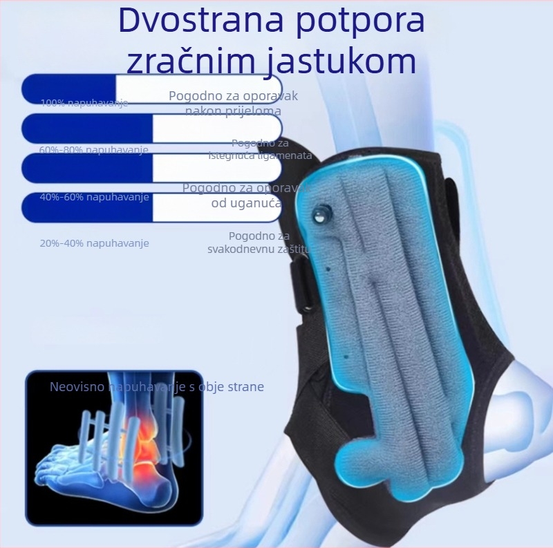 Medicinski ortopedski zavoj gležnja – zaštitni potporni uređaj za rehabilitaciju uganuća gležnja