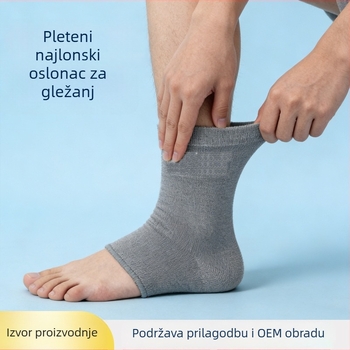 Pletena najlonska potpora gležnja, prozračna elastična kompresija za zaštitu gležnja i stabilizaciju zgloba tijekom trčanja