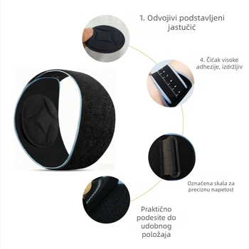 Rukav za lakat za tenis i badminton, unisex, s kompresijskim remenom