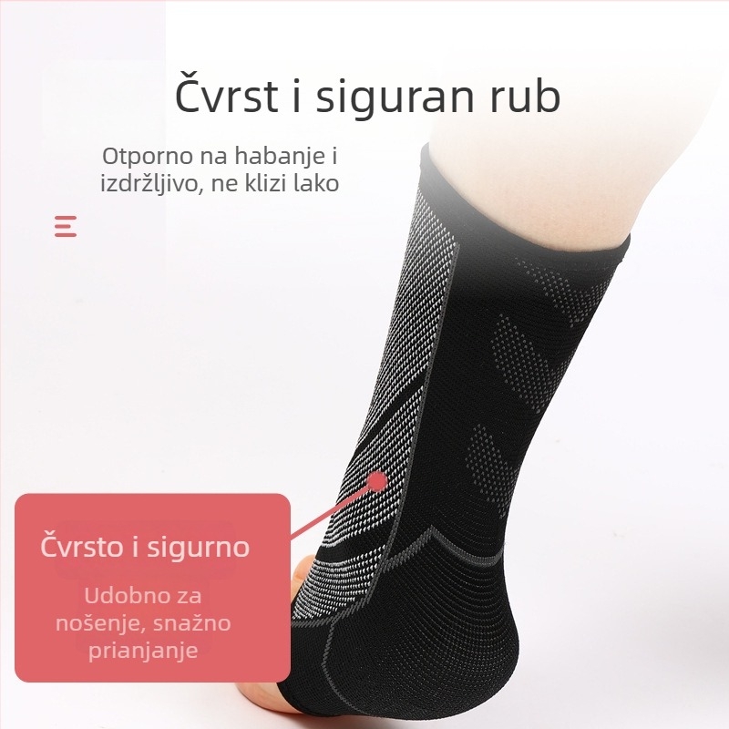 Pleteni sportski zaštitnik zgloba gležnja od najlona, četverostruka elastičnost, zaštita od uganuća, za trčanje i fitness, unisex