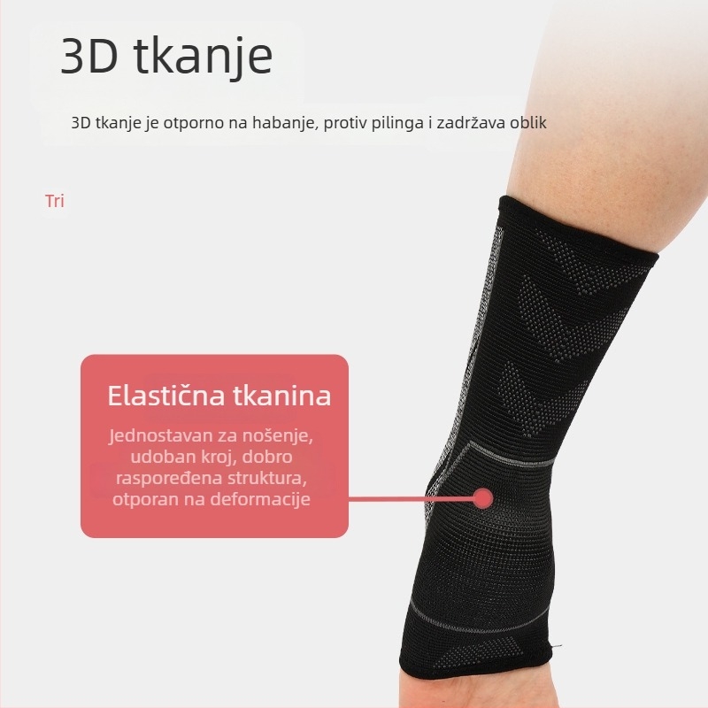 Pleteni sportski zaštitnik zgloba gležnja od najlona, četverostruka elastičnost, zaštita od uganuća, za trčanje i fitness, unisex