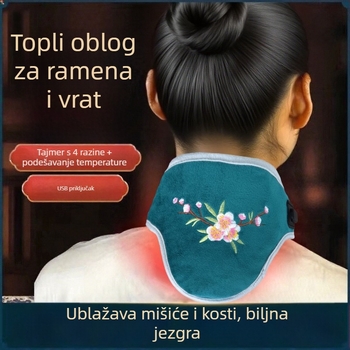 5V električna grijana podloga za vrat i ramena s mugwortom za olakšanje napetosti u vratu i ramenima