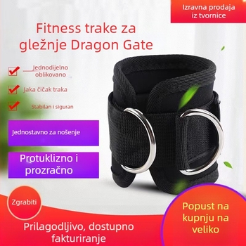 Trodjelni set za trening nogu i kukova: uređaj za izgradnju mišića nogu, prsten za stopalo i kopča za gležanj