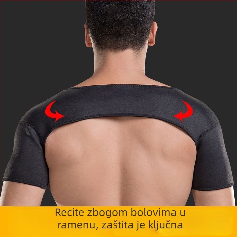 Neopren zaštitni rameni jastučići za košarku za muškarce i žene, zagrijavanje ramena i vrata, noćni ramenski vest