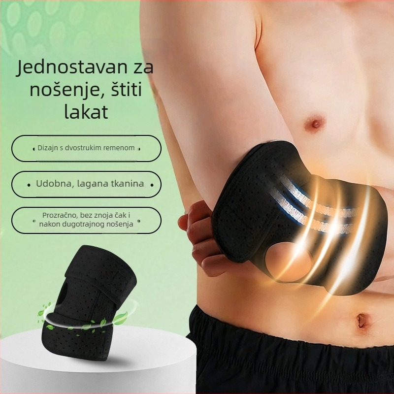 Laktenski štitnik s dvostrukim remenom, prozračan, elastičan, protuklizan, za trening snage.