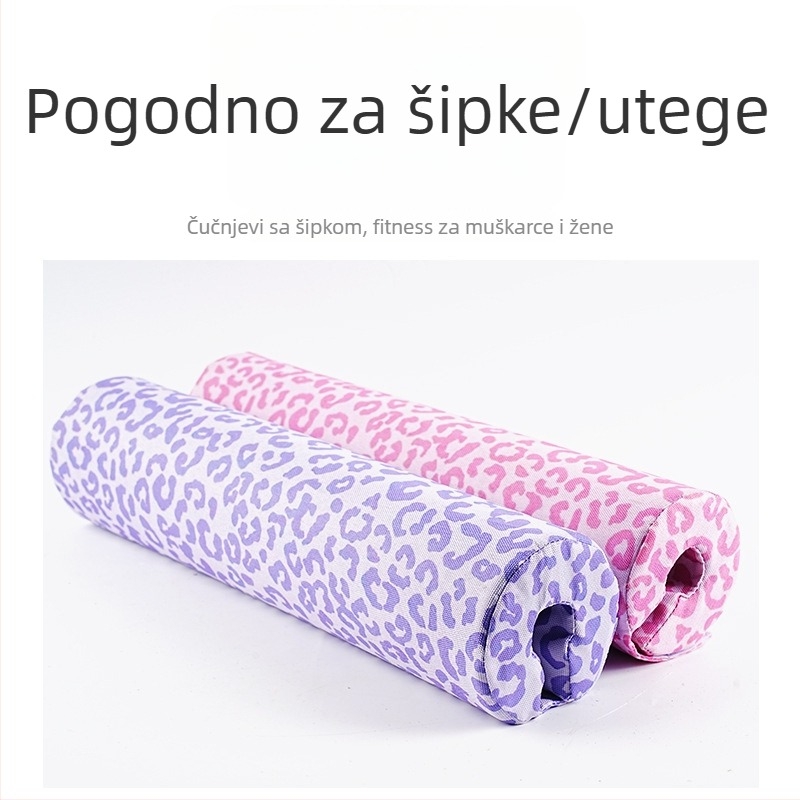 Jastučić za šipku s jastukom za ramena i universalni jastučić za kukove za vježbanje s šipkom
