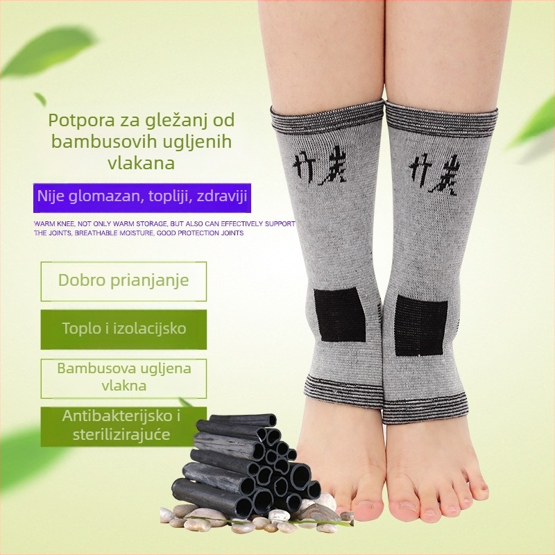 Dicks ortoza gležnja s vlaknima bambusovog ugljena, prozračna i toplina podrška za sport