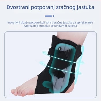 Ortoza gležnja i stopala, kratka potkoljenica za vježbanje i hodanje, ortoza za rehabilitaciju uganuća gležnja