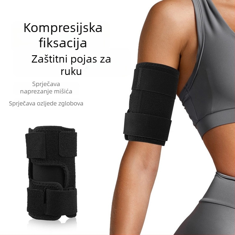 Zaštita lakta i podlaktice s Velcro trakom, elastična kompresija, perforirani remen