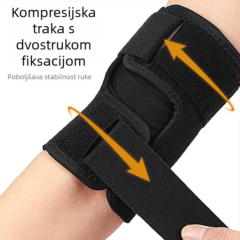 Zaštita lakta i podlaktice s Velcro trakom, elastična kompresija, perforirani remen