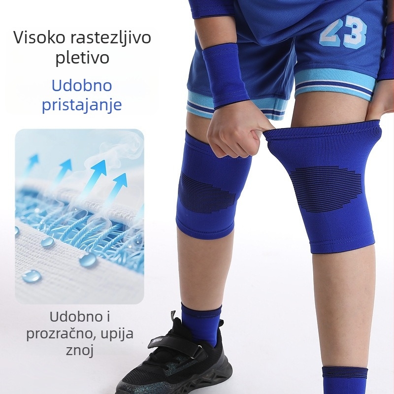 Dječji set zaštitnih jastučića za koljena, lakat, zapešće i gležanj za košarku i nogomet s toplom pjenom