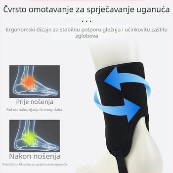 Muški zaštitnik gležnja – stabilizator protiv uganuća, za trčanje, košarku i nogomet