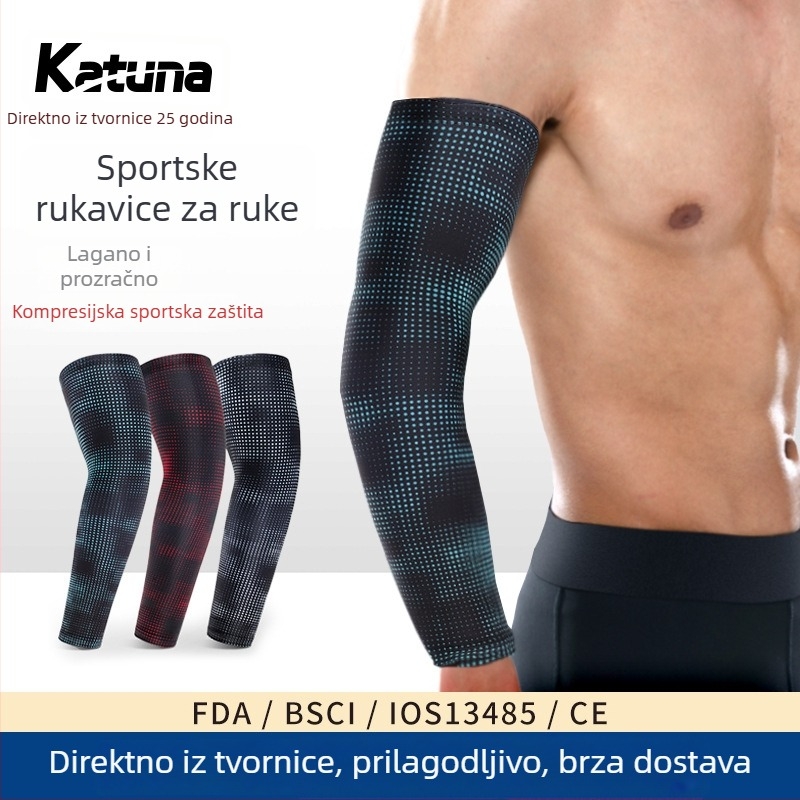 Lycra zaštita lakta – prozračna, lagana i udobna za košarku, badminton i vožnju biciklom