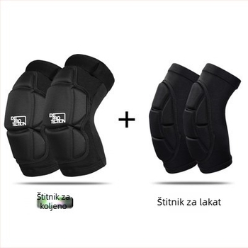 Debeli set zaštitnih koljena i lakta za trening — taktička zaštita za trčanje